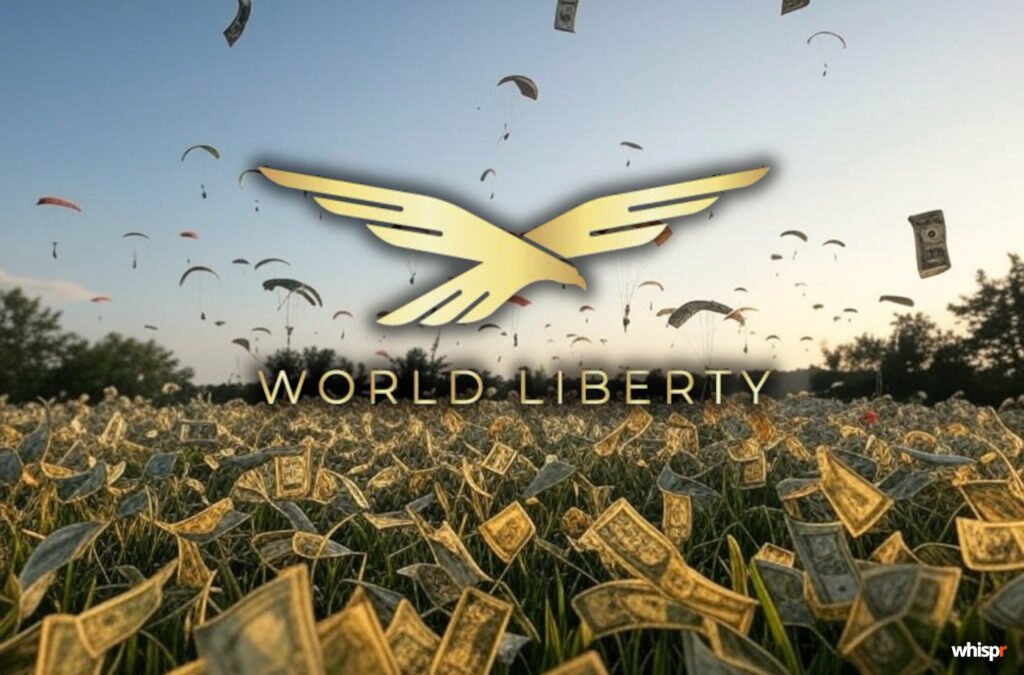 World Liberty Financial anuncia un airdrop de 8,4 millones de tokens WLFI para usuarios del programa USD1 WLFI anuncia un airdrop de 8,4M de tokens · WHISPR