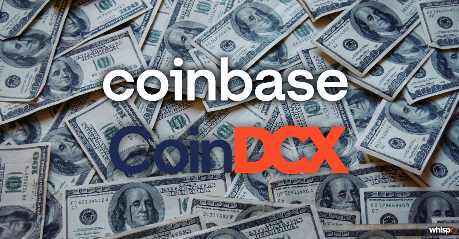 Coinbase invierte en CoinDCX $2.450 millones · WHISPR